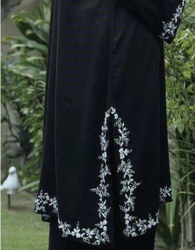 Classic Black - Hand Embroidered Shirt - Pret - Winter Marina